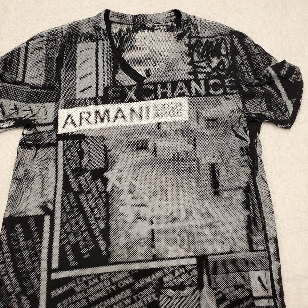 ARMANI EXCHANGE MEN SLIM FIT SHORT SLEEVE PIMA COTTON T-SHIRT M